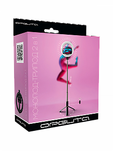 Орбита OT-SMH18 палка для селфи, трипод (194-798мм, пульт Bluetooth, LED)